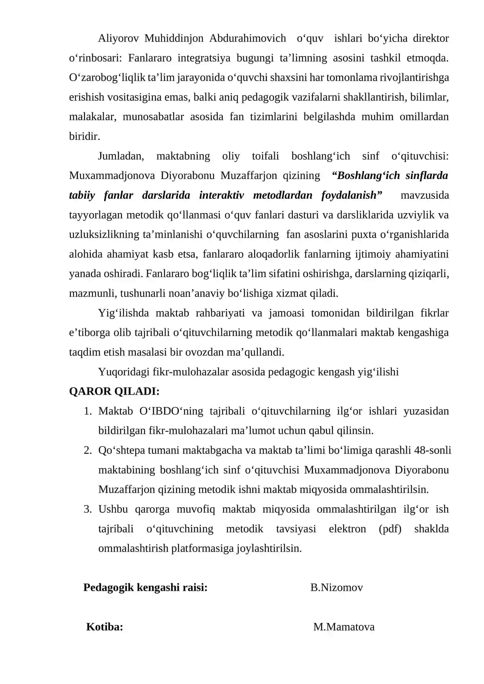 ped kengash namuna 2