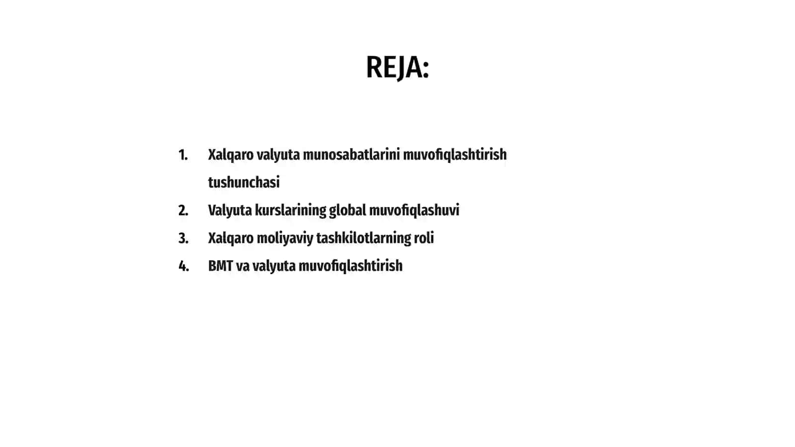 Xalqaro valyuta munosabatlarini muvofiqlashtirish 2