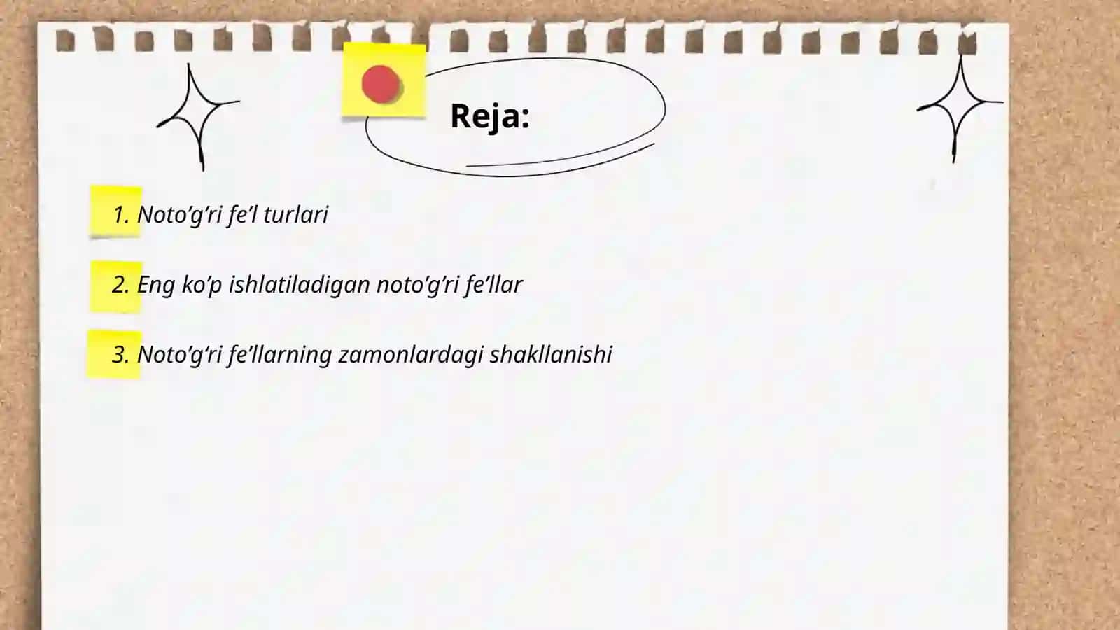 Italyan tilidagi noto’g’ri fe’llar 2