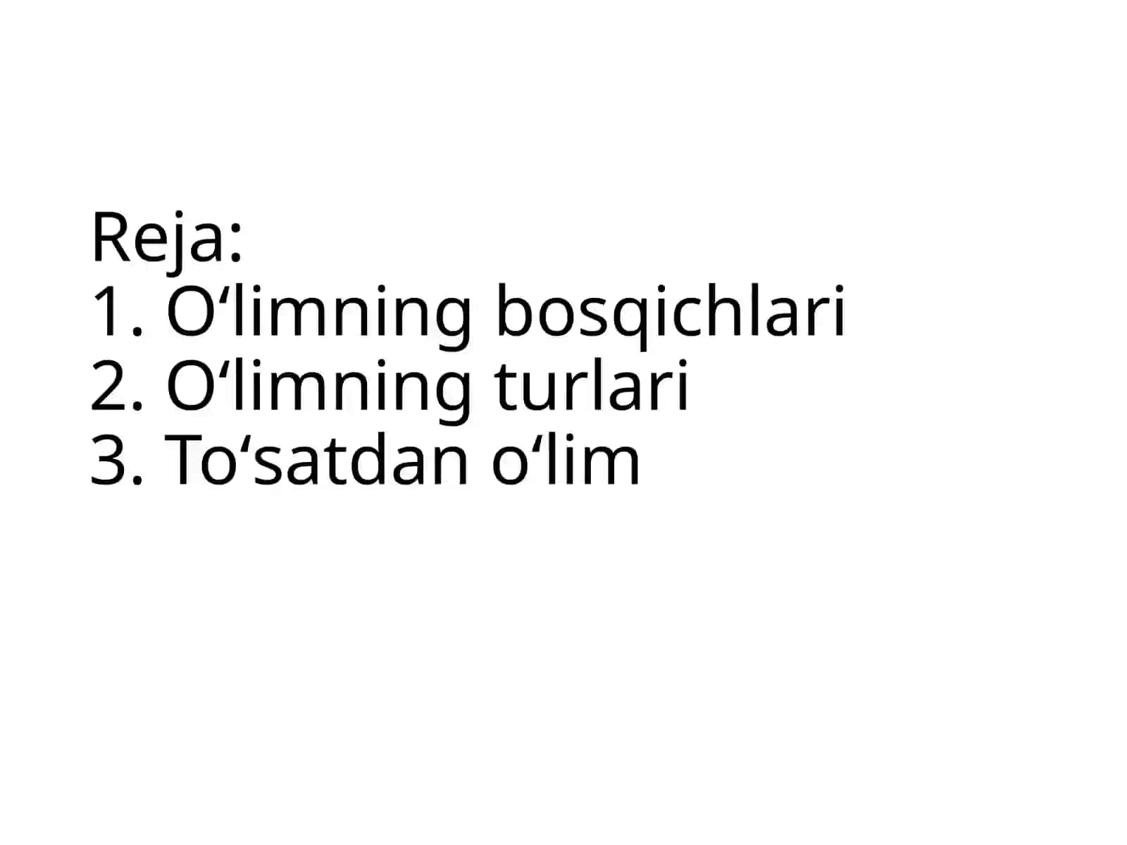 Oʻlim haqida tushunchalar 2