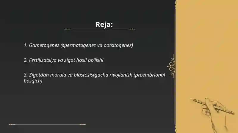 Embriologiya asoslari 2