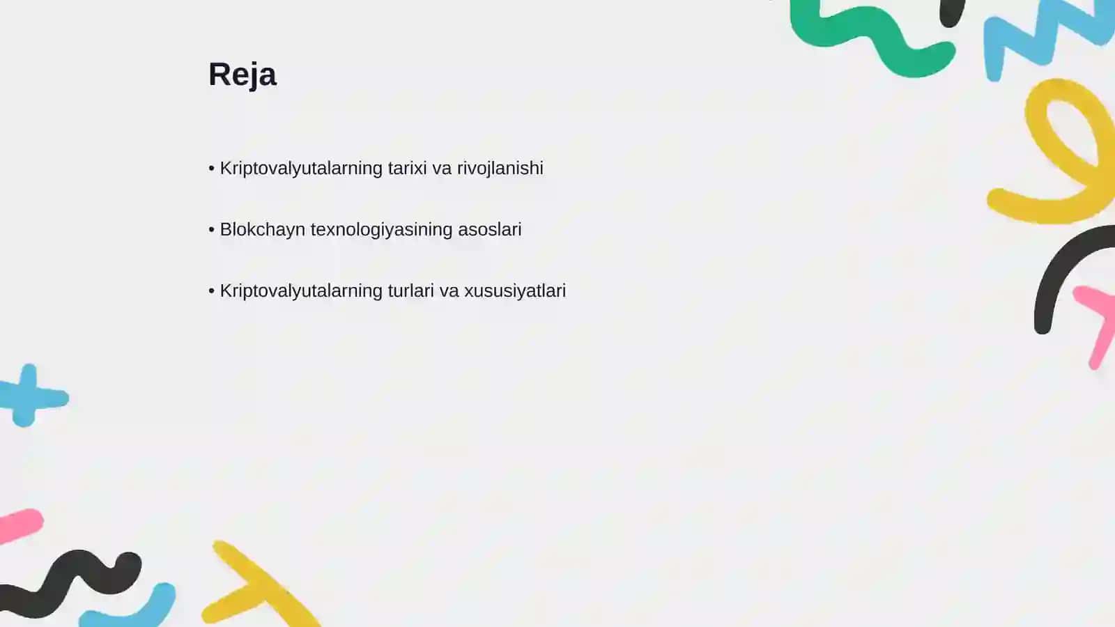 Kriptovalyutalar va blokchayn texnologiyalar 2