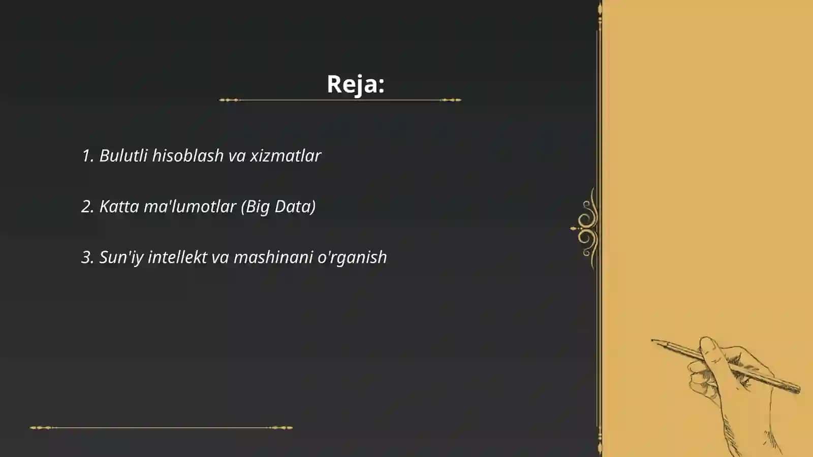 Bulutli hisoblash va xizmatlar 2