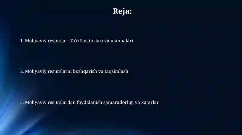 Pul mablag'lari 2