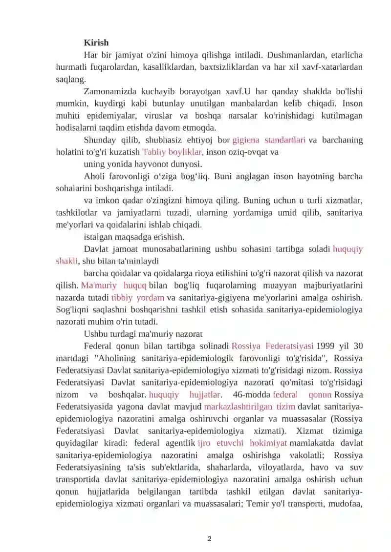 Fuqarolar sog`ligini saqlash to`g`risida 2