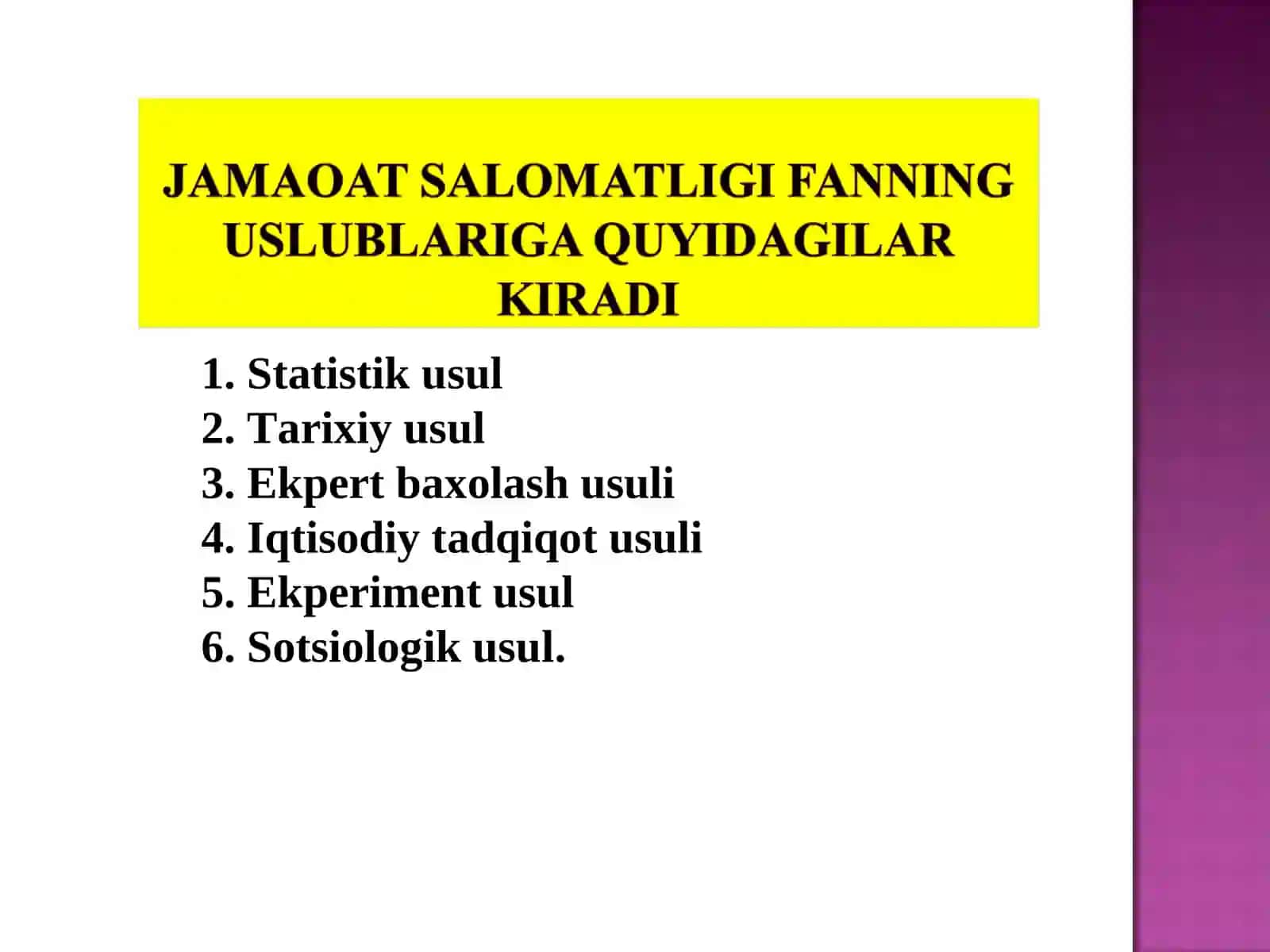 Statistika usullari 2