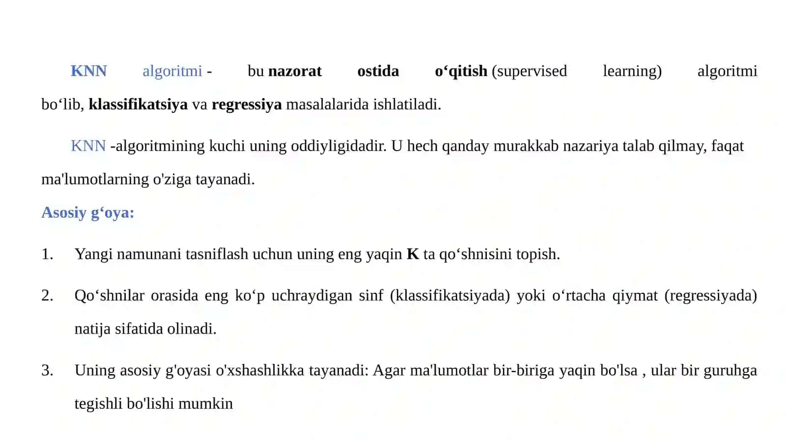 Mashinali o'qitishda KNN algoritmini.pptx 2