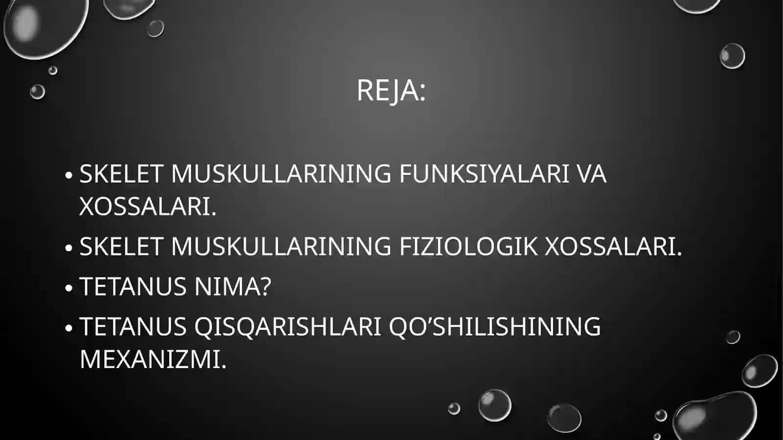 Mushak xossalarini o’rganish usullari 2