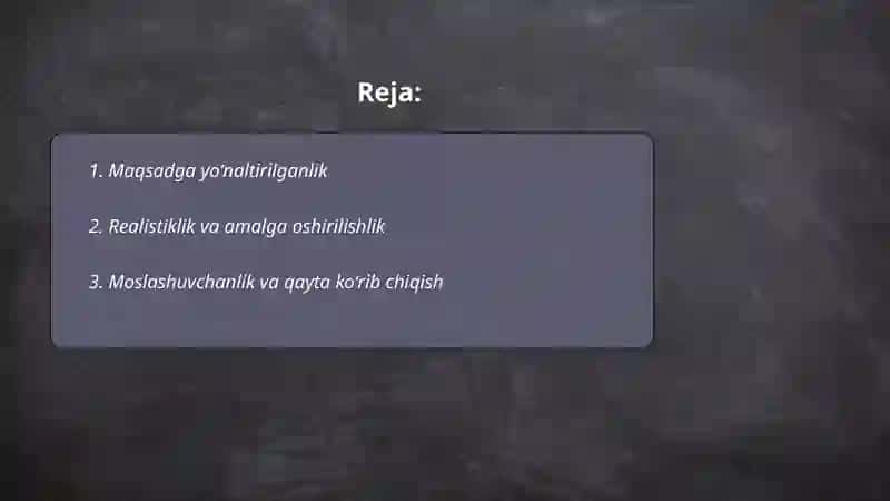 Moliyaviy rejalashtirish prinsplari 2