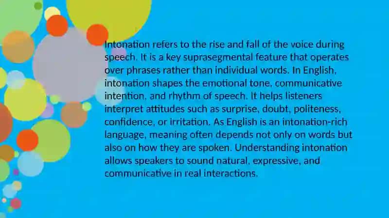 THE ROLE AND STRUCTURE OF INTONATION IN ENGLISH SPEECH 2