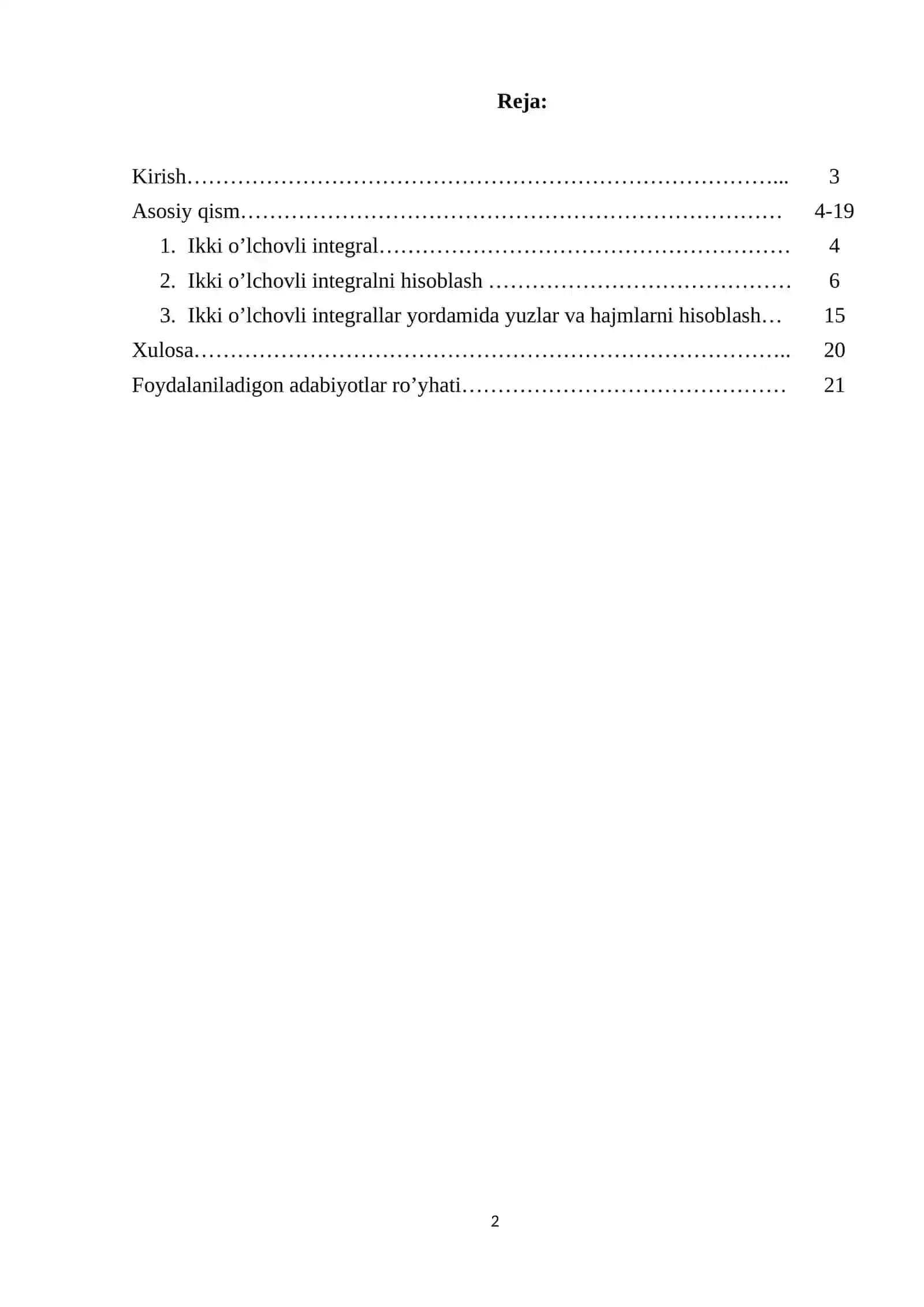 Ikki karrali integrallar 2