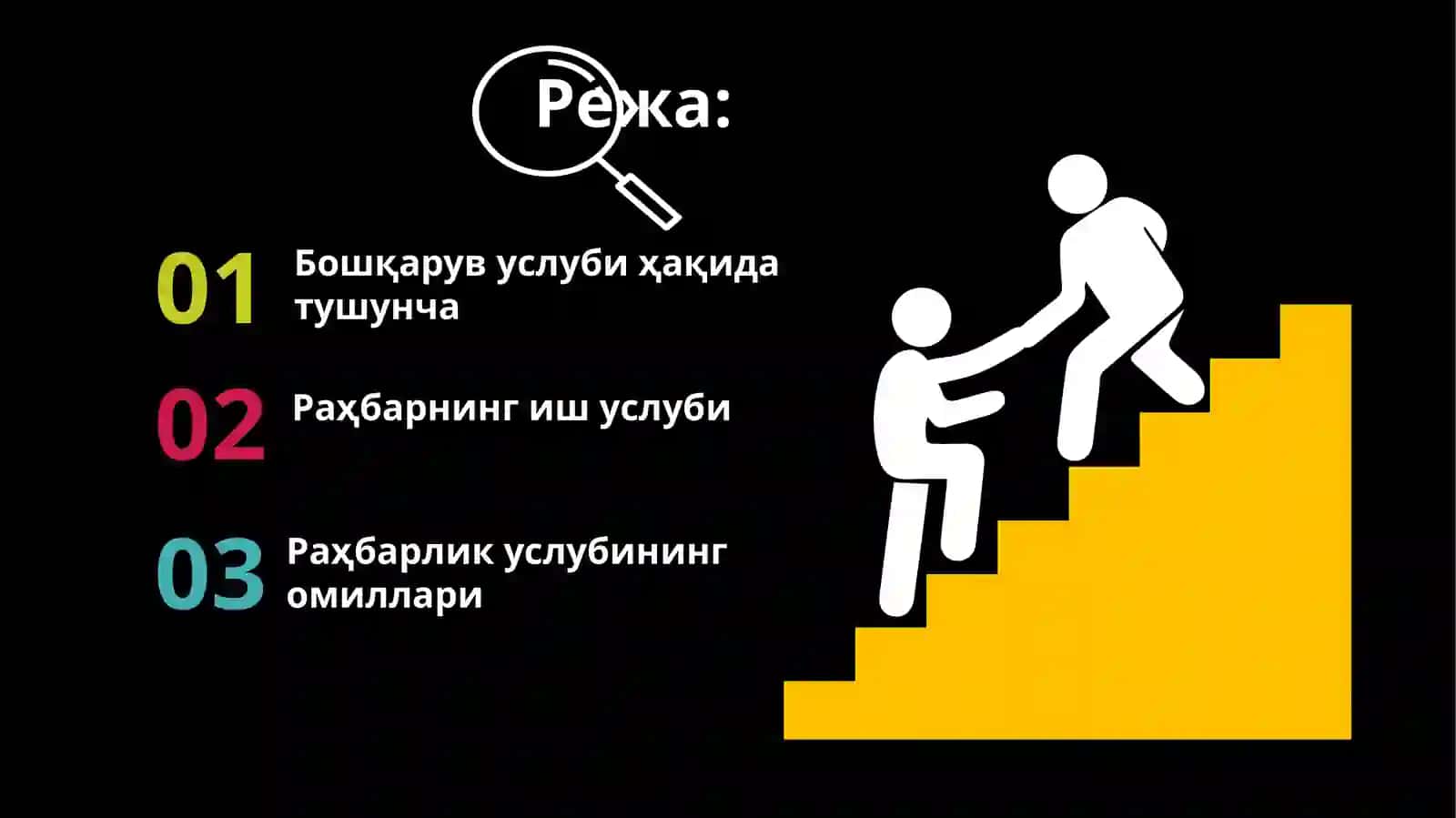БОШҚАРУВ УСЛУБЛАРИ 2