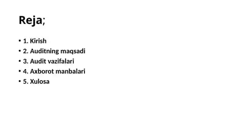 Korxona faoliyatida ishlab chiqarish xarajatlari auditining maqsadi, vazifalari va axborot manbalari 2