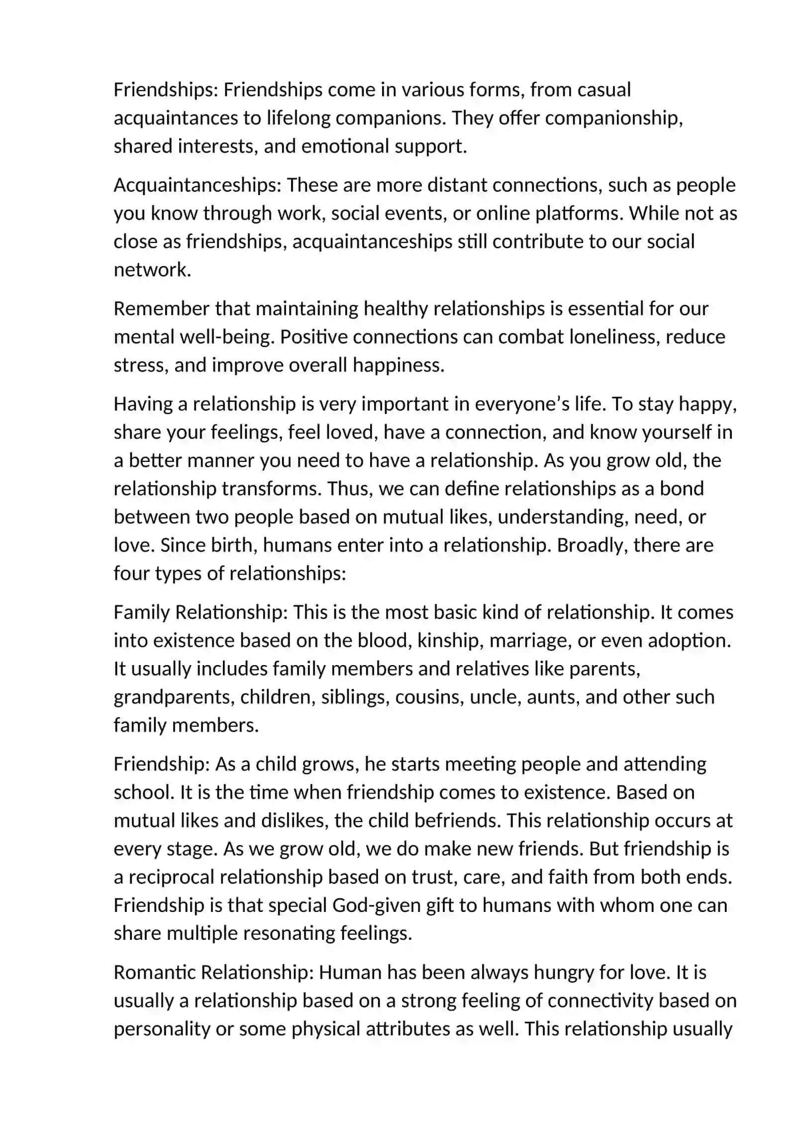 Personal Relationships 2
