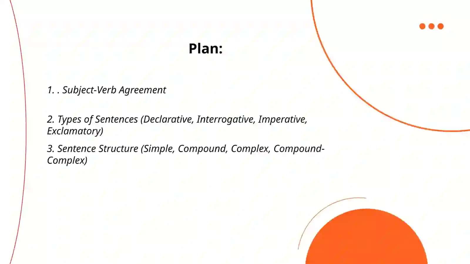 Preparing ppt on sentence and summary 2