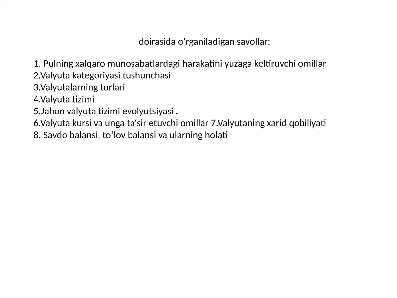 Valyuta bozorlarining ishtiroki omillari 2