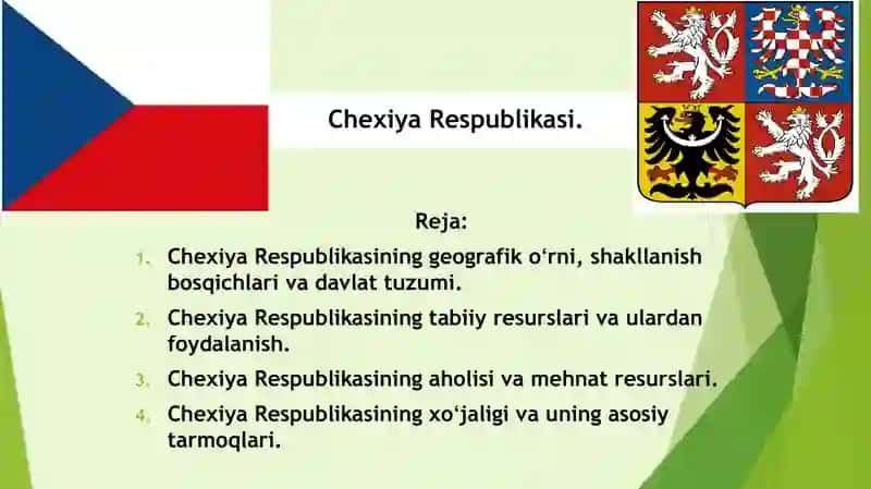 Taqdimot. Chexiya Respublikasi 2