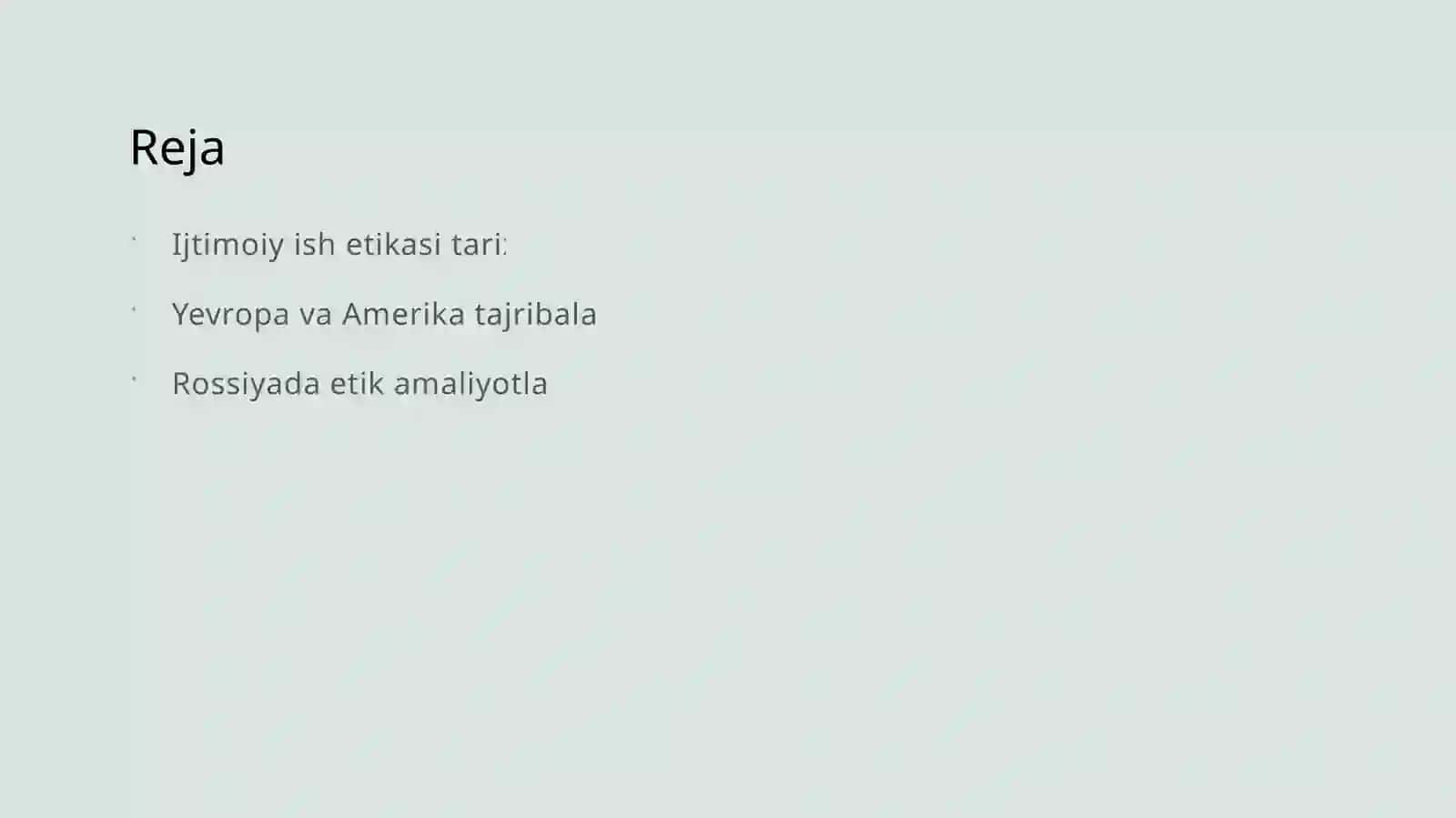 Ijtimoiy ish etikasi tarixi 2