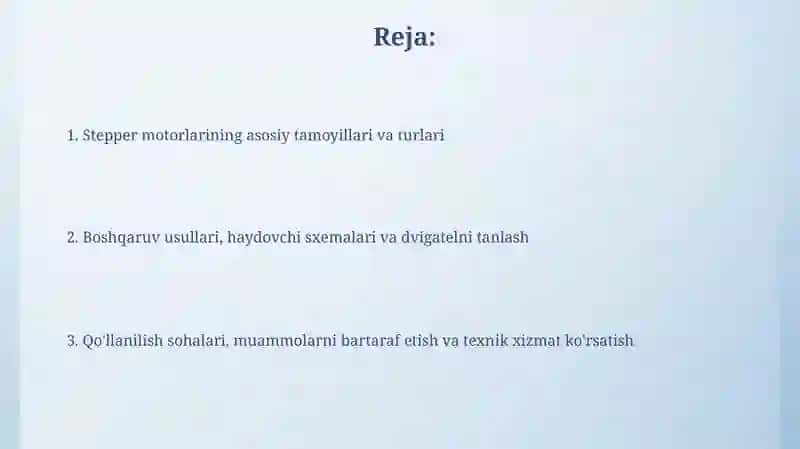 Qadam dvigatellari 2