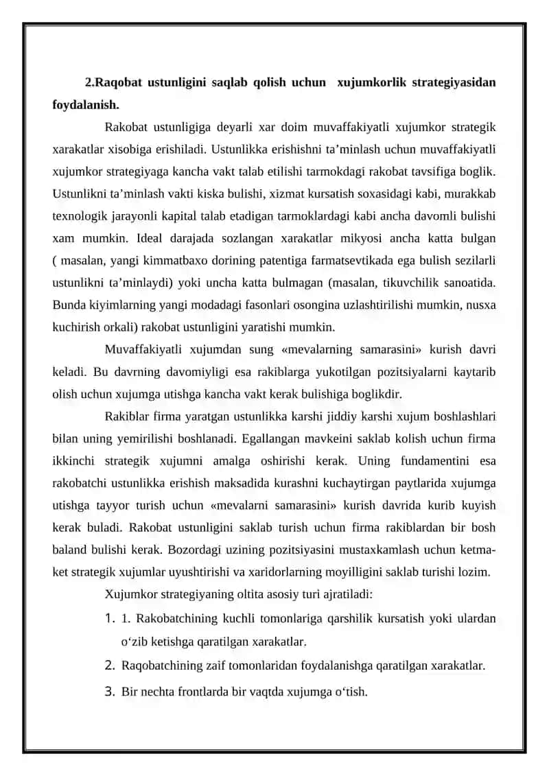 TIBBIYOT KORXONALARIDA STRATEGIK MENEJMENT 2