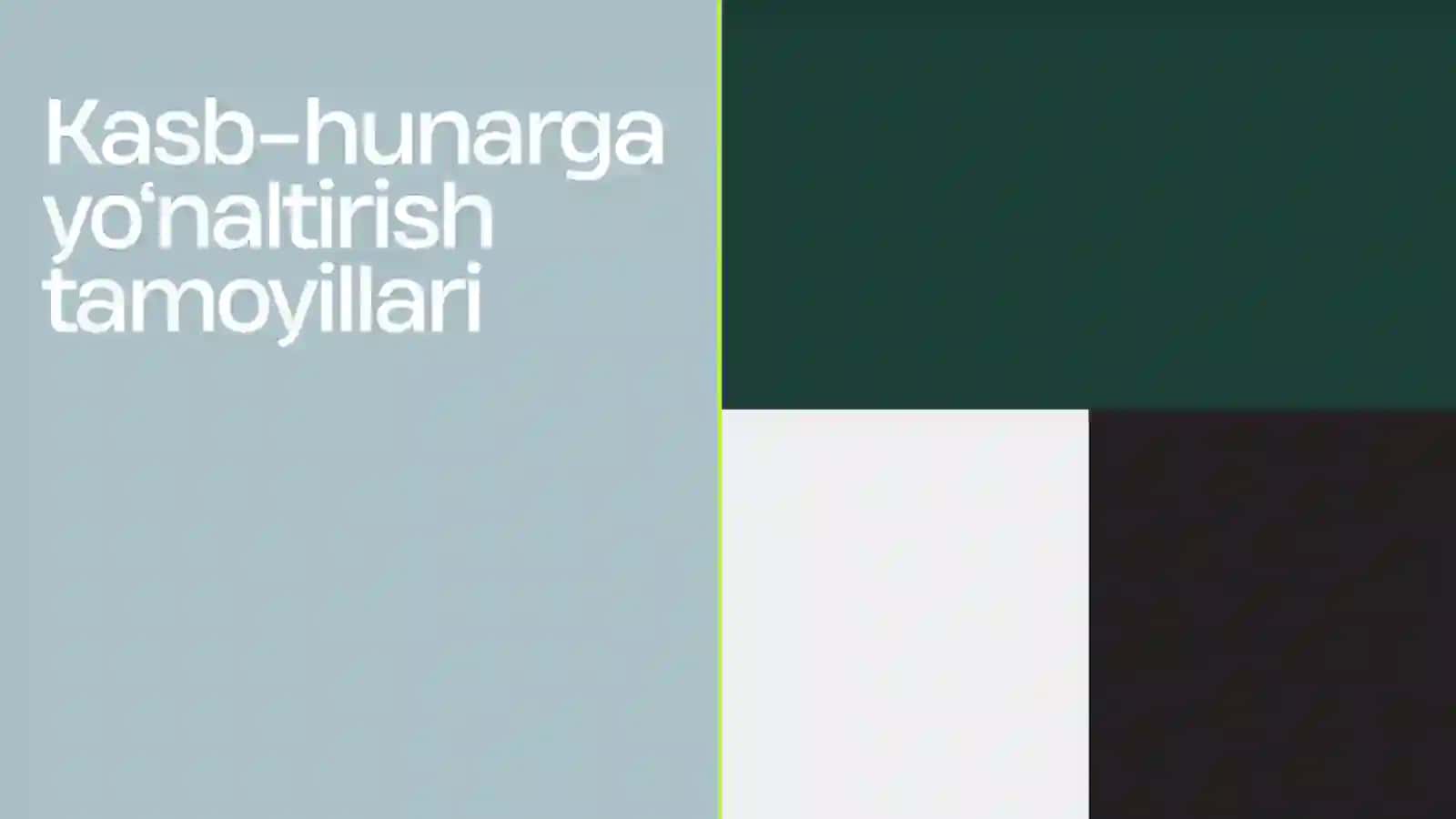 Kasb-hunarga yo‘naltirish tamoyillari, shakl va metodlari 2