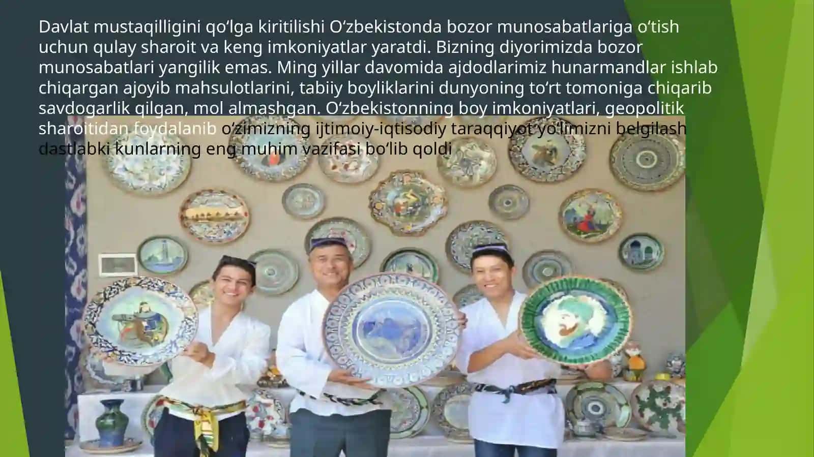 O’zbekistonda bozor munosabatlarining rivojlanishi 2