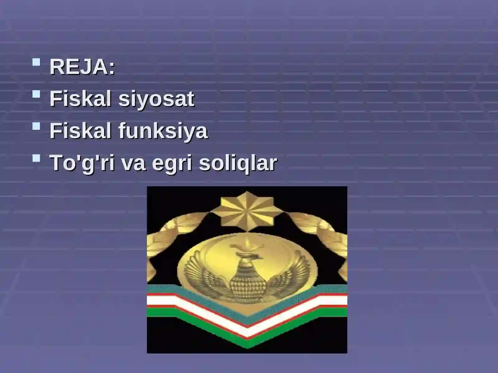 Fiskal siyosati va uning iqtisodiyotga ta’siri 2