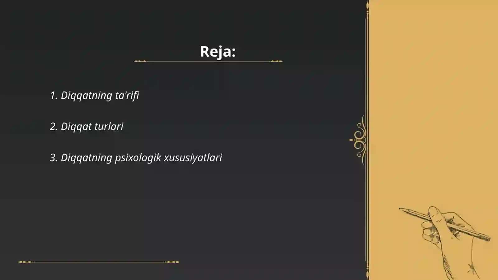 Diqqatning ta'rifi 2