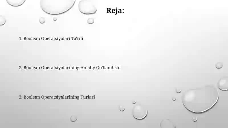 Razriyatli mantiqiy amallari 2