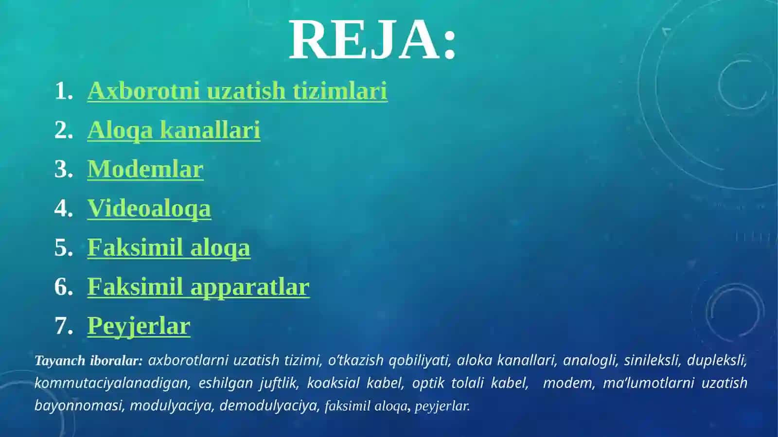 ALOQA QURILMALARI 2
