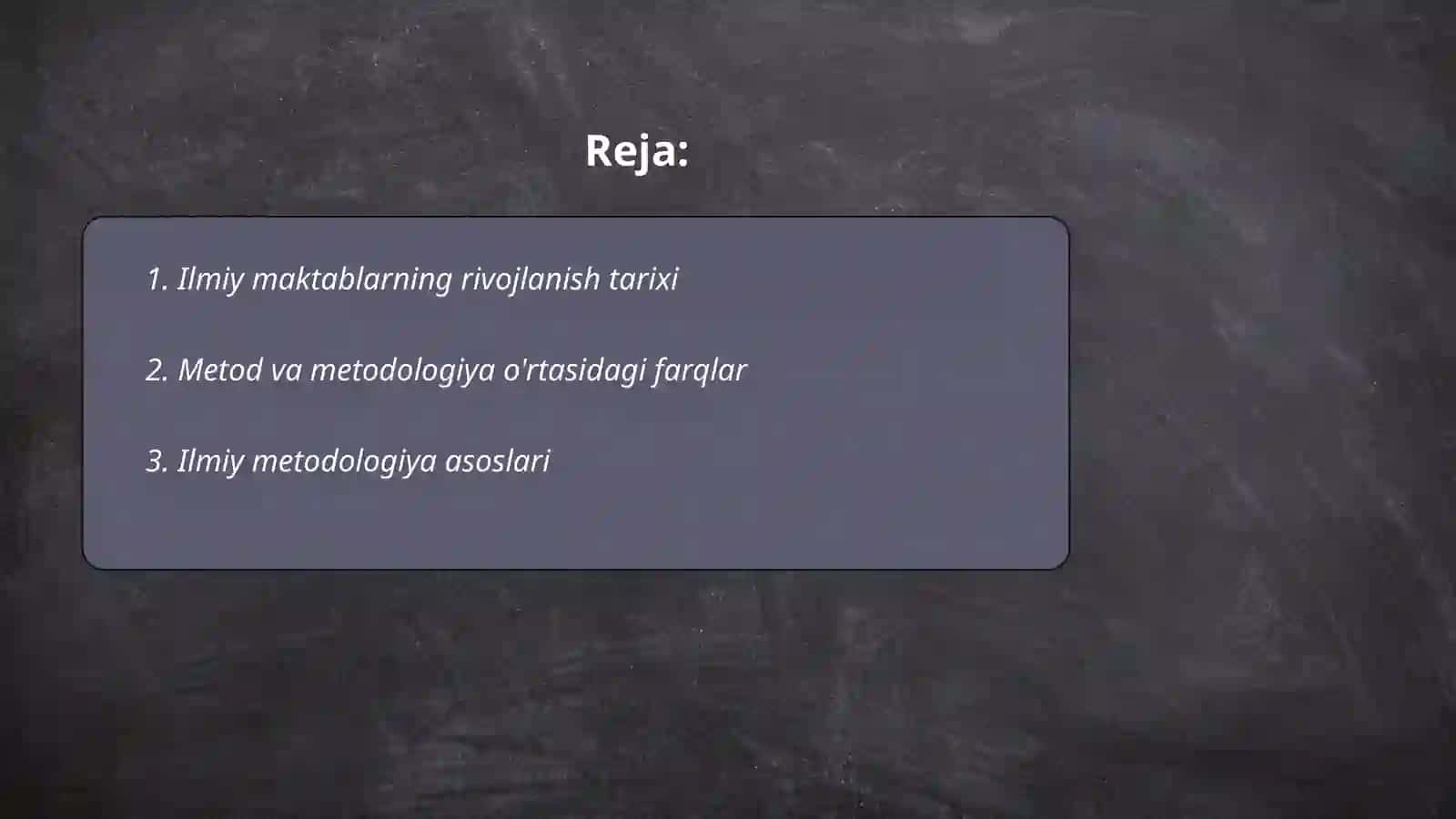 Ilmiy Maktab, Metod va Metodologiya Muammolari 2