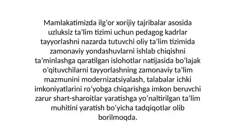 Ta'lim tizimini yanada yaxshilash 2