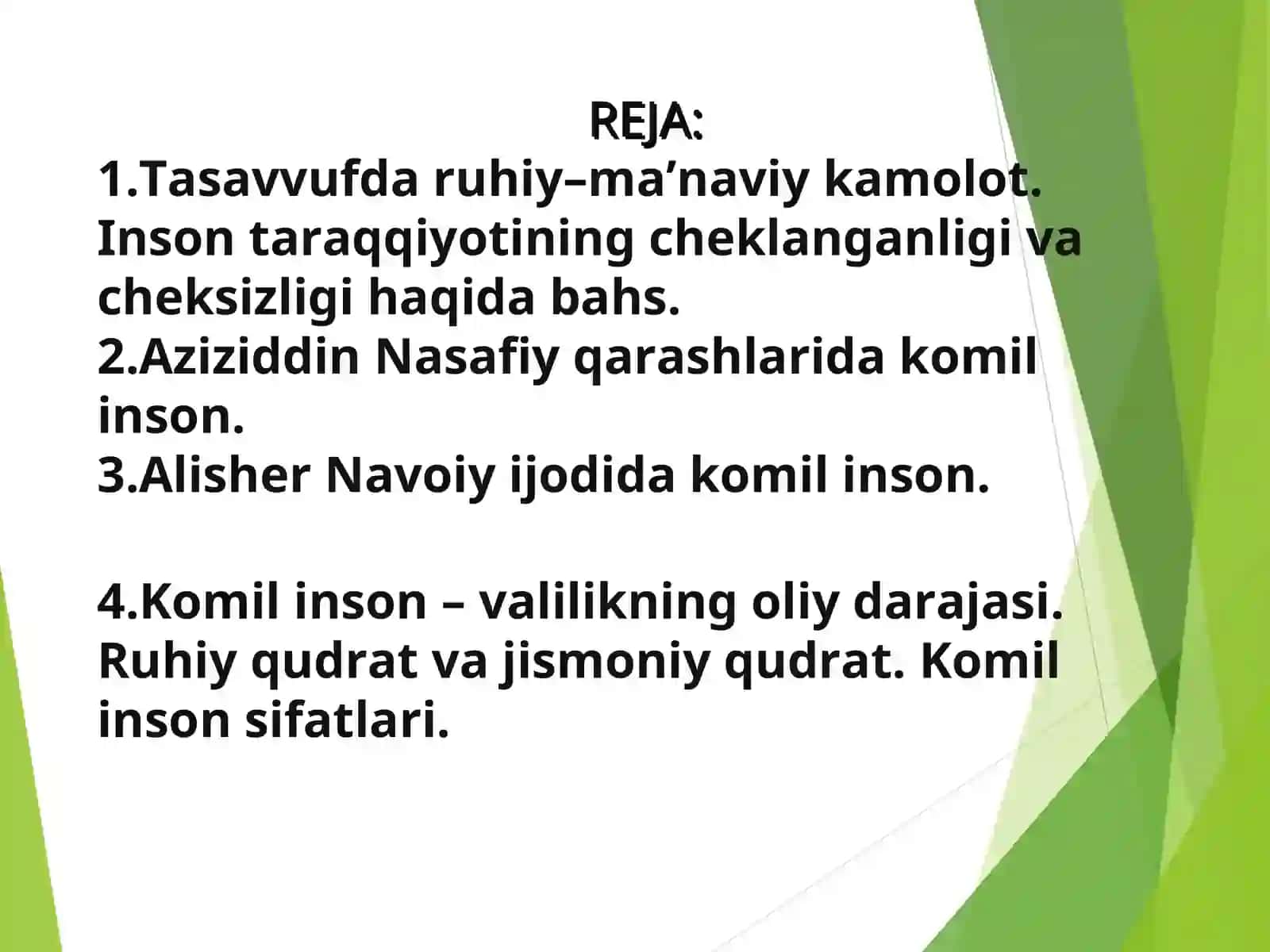 TASAVVUFDA KOMIL INSON TUSHUNCHASI 2