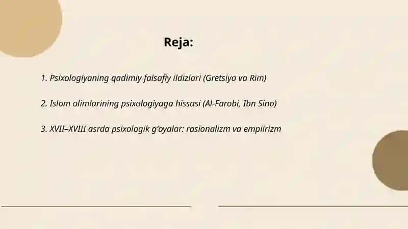 Psixologiya tarixi 2