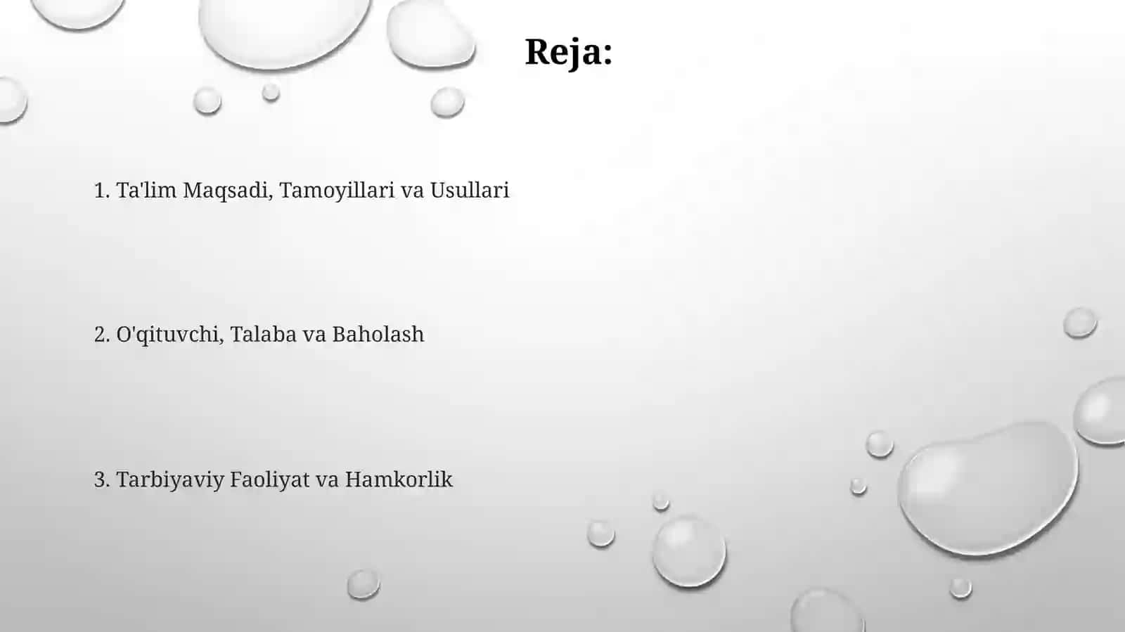 Tarbiya fanini o'qitish metodikasi 2
