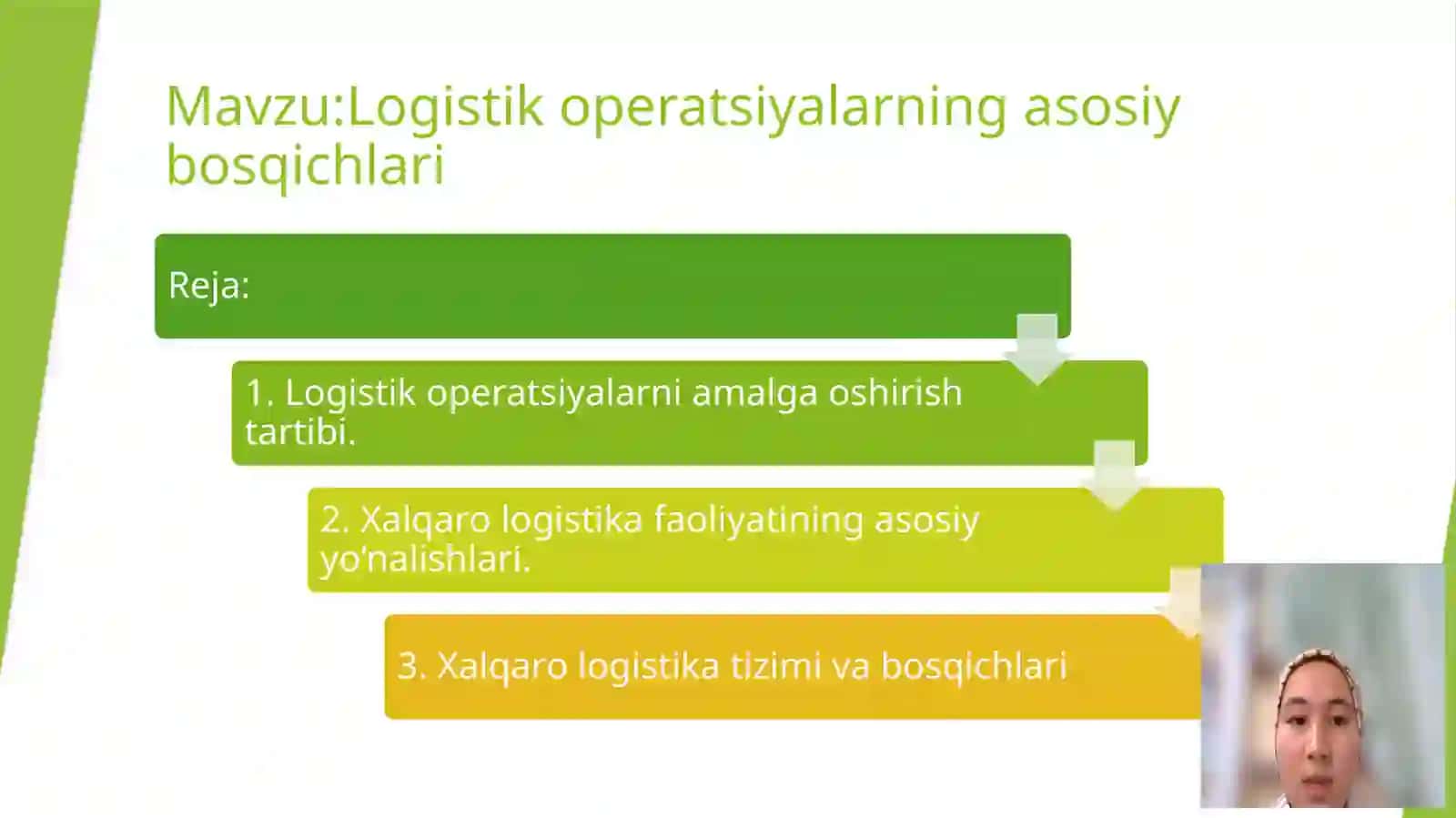 Logistik operatsiyalarning asosiy bosqichlari 2