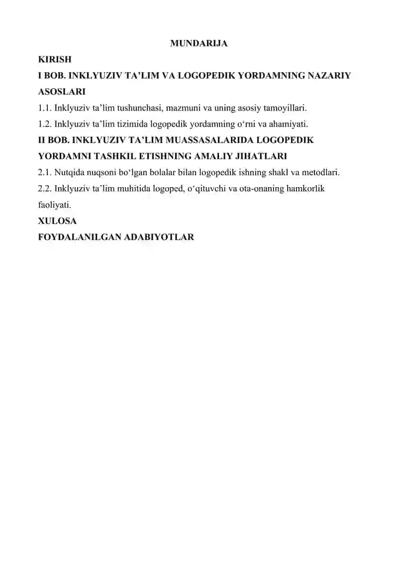 Inkluuziv ta'lim sharoitida logopedik yordam ko'rsatish 2