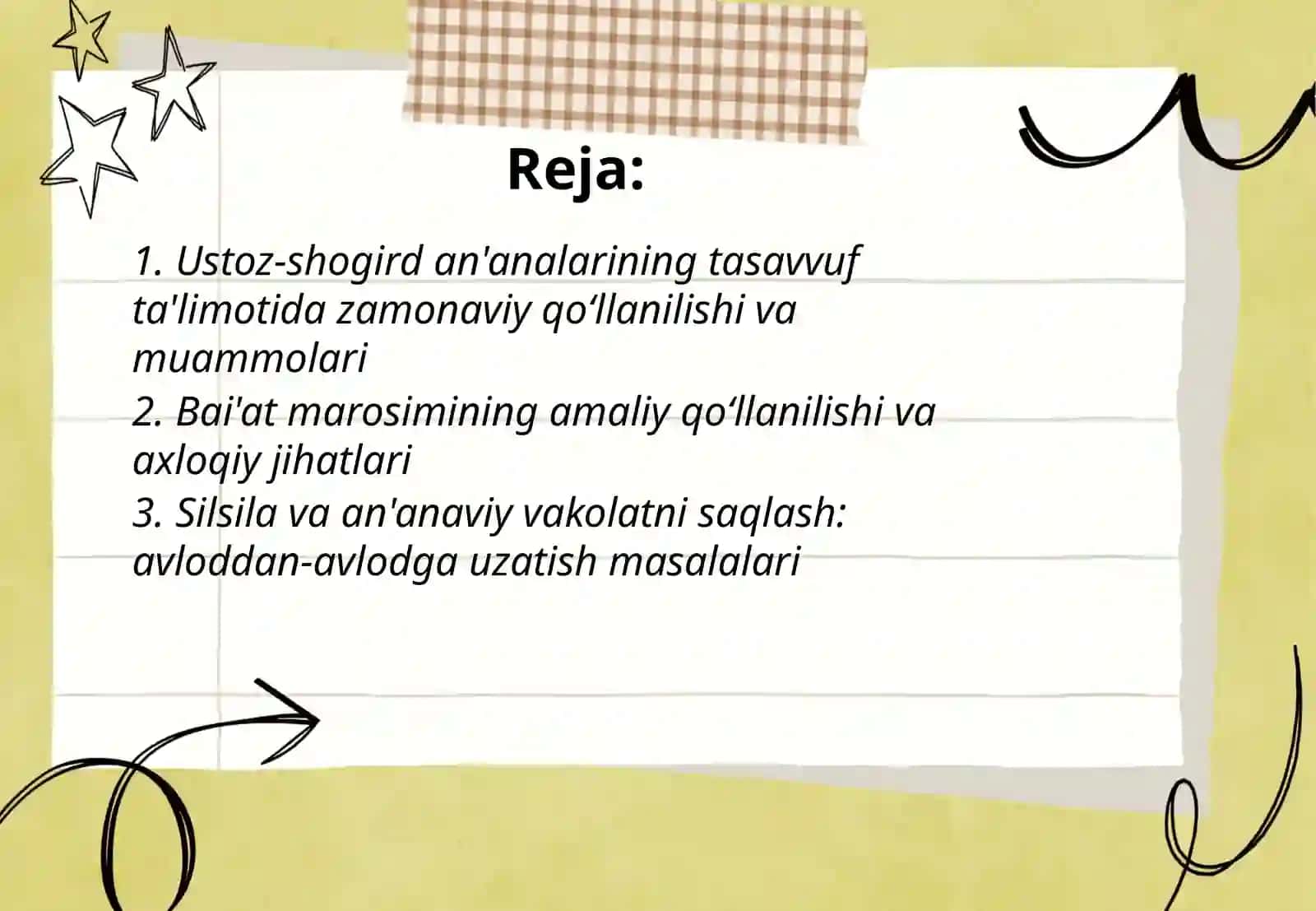 Tasavvuf taʼlimotida ustoz va shogird anʼanalarini qoʻllanish masalalari 2