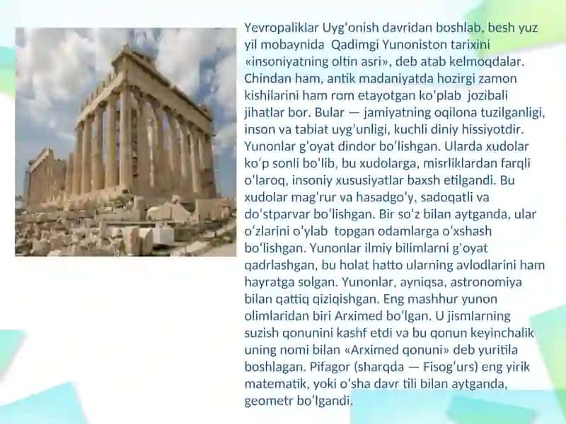 Antik dav.Qadimgi Yunonistonva Rimfalsafasi 2
