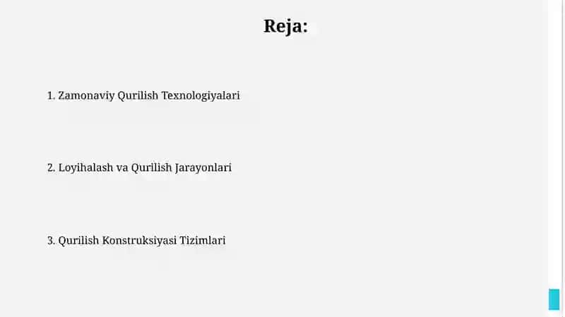 Turar joy binolarini qurish sistemasi 2