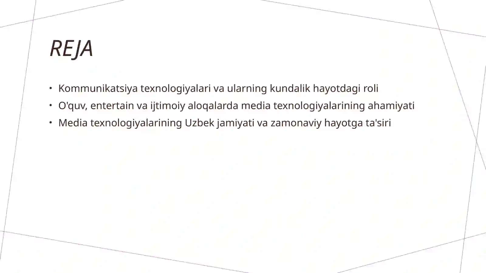 Media texnologiyalar kundalik hayotda 2