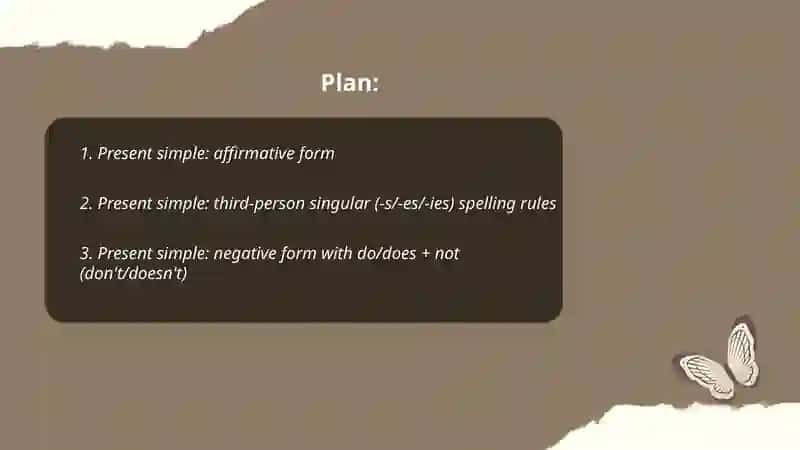 Present simple 2