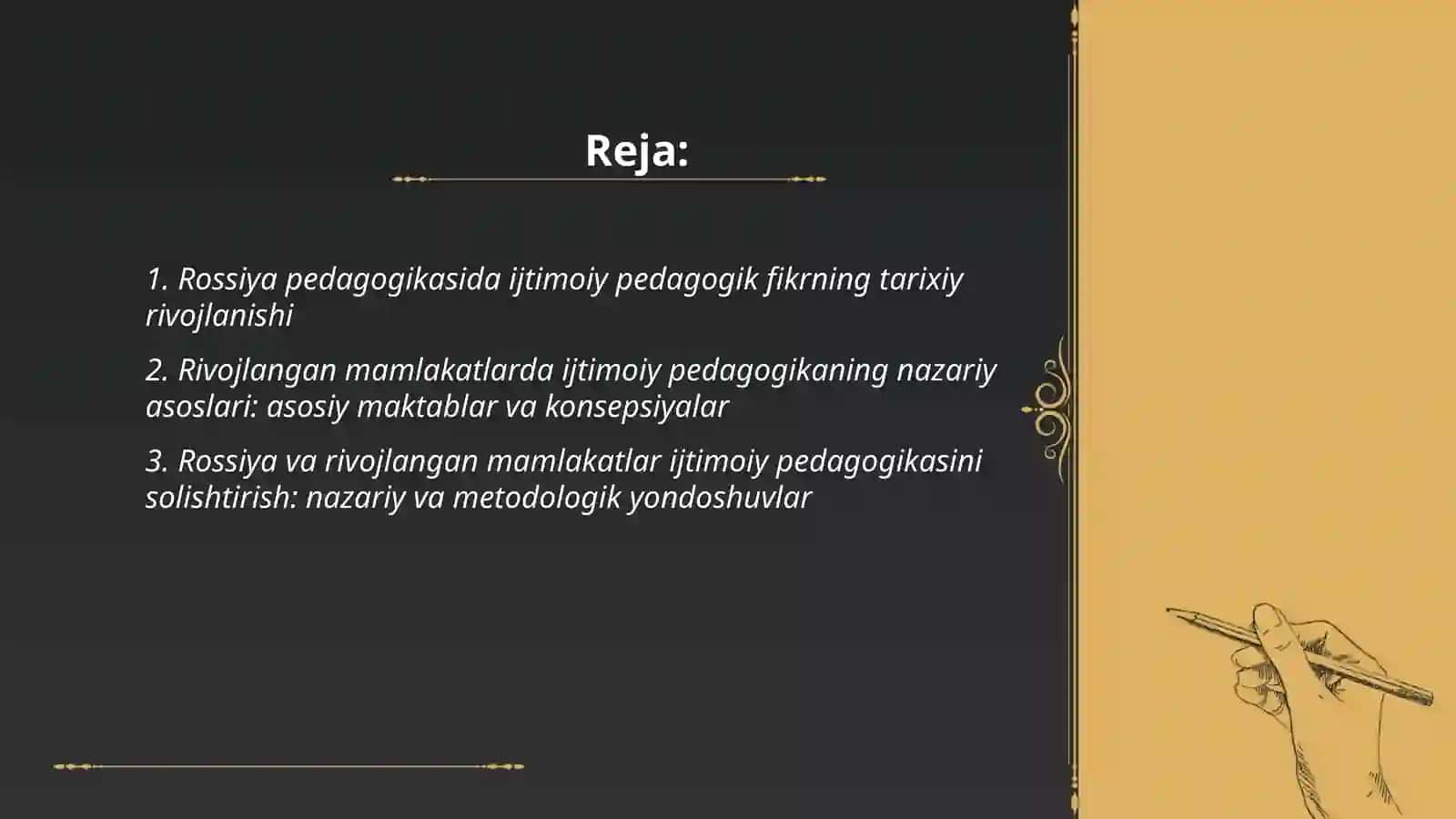 Rossiya pedagogikasida ijtimoiy pedagogika oid ilmiy izlanishlar rivojlangan mamlakatlarda ijtimoiy pedagogikaning ilmiy va nazariy asoslari 2