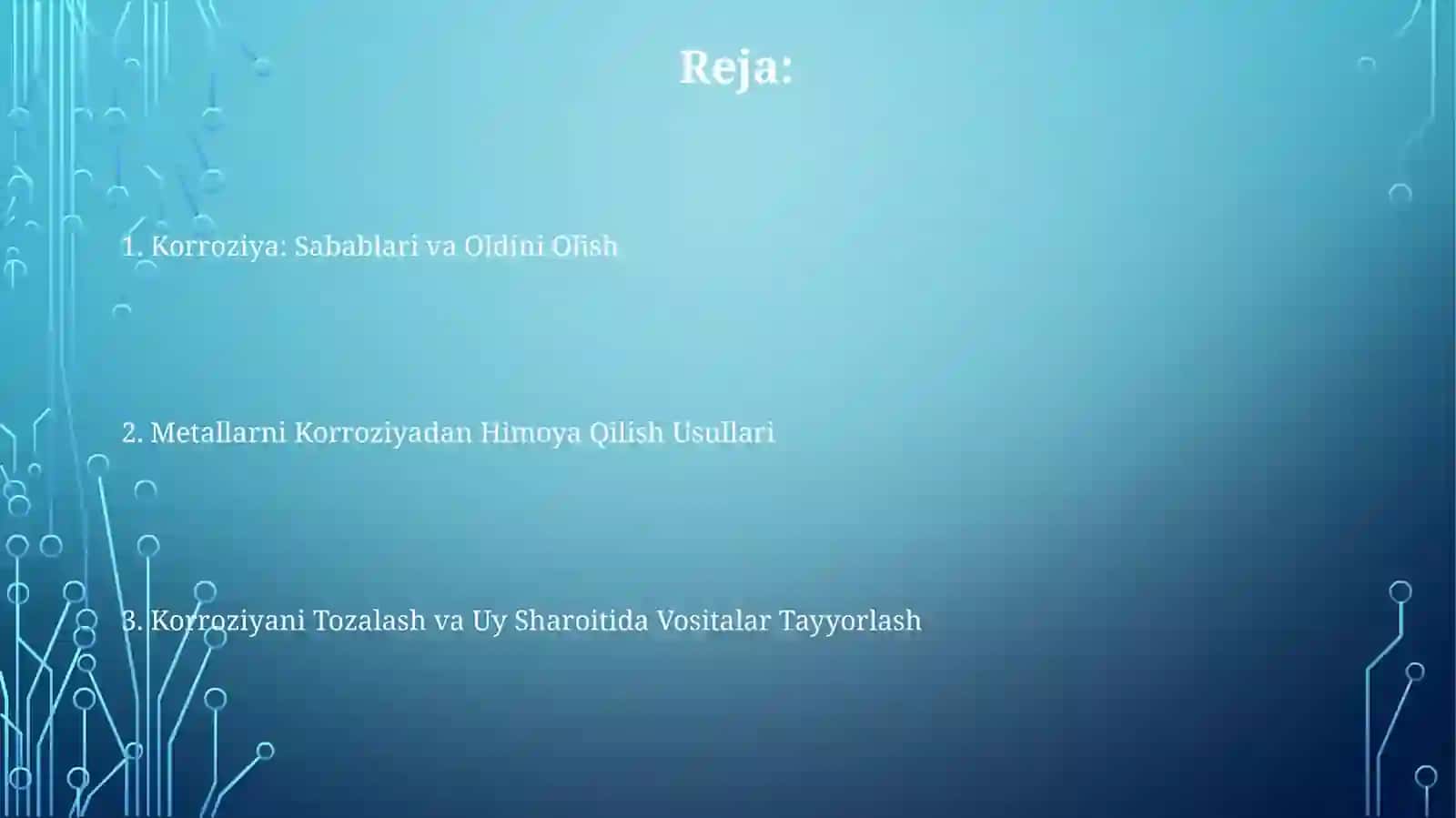 Uyda  kooroziyani  yoqotish 2