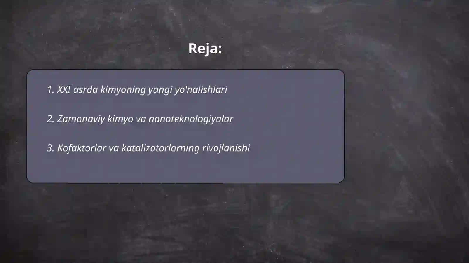 XXI asr kimyosi 2