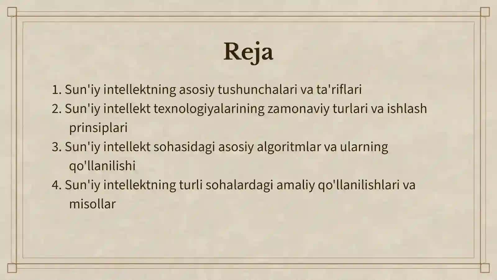 Sun'iy intellekt nima 2