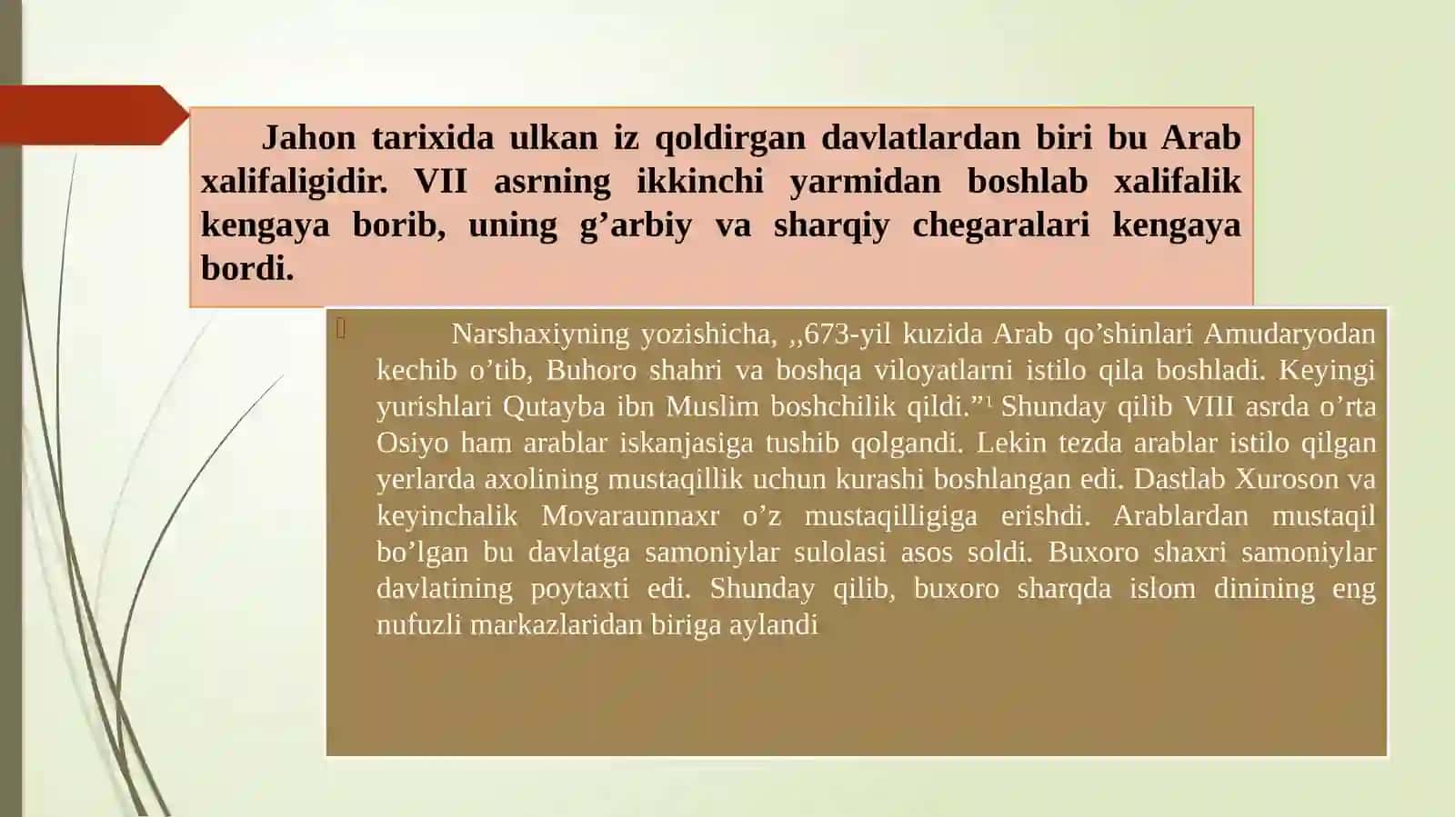 Somoniylar sulolasi Davlat boshqaruvishi haqida 2