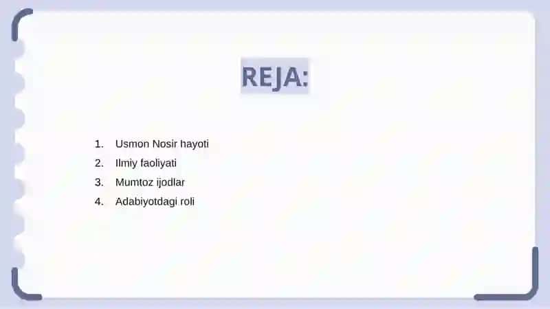 Usmon Nosirning hayoti 2