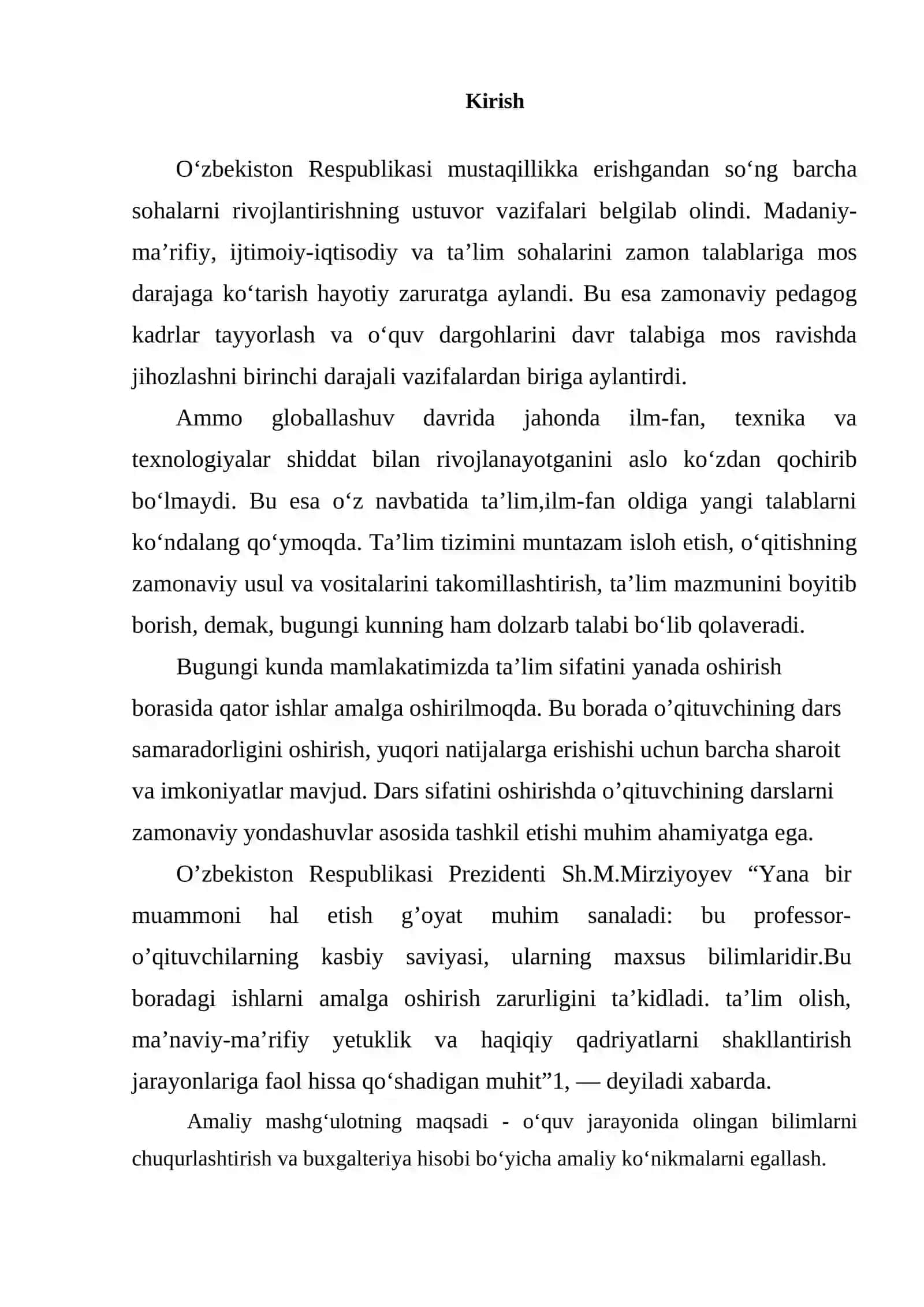 UMUMIY O’RTA TA’LIM MAKTABI  BUXGALTERIYA 2