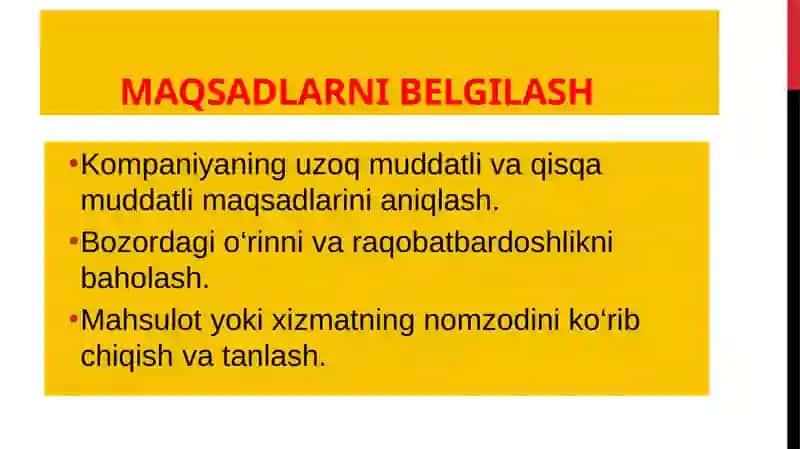 Ishlabchiqarishni rejalashtirish 2